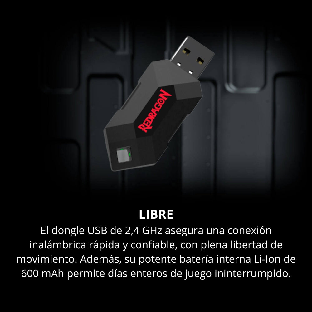 Control Gamepad Inalámbrico Redragon G808-pro Harrow Pro PC, PS3 y Android
