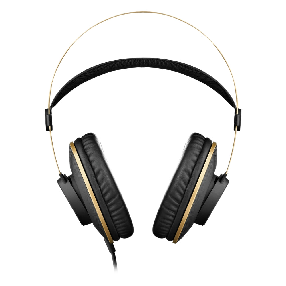 Audífonos de Estudio AKG K92 Profesionales Cerrados Monitoreo 40mm 16Hz-22kHz Cable 3m - Negro/Oro