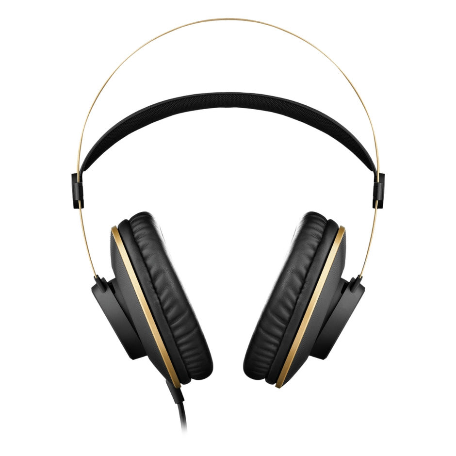 Audífonos de Estudio AKG K92 Profesionales Cerrados Monitoreo 40mm 16Hz-22kHz Cable 3m - Negro/Oro
