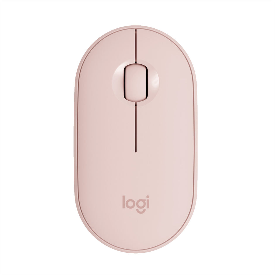 Mouse Inalámbrico Multdispositivo Bluetooth Logitech Pebble M350 - Rosa