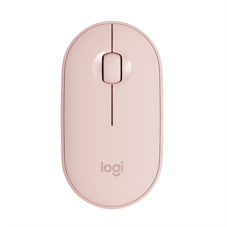 Mouse Inalámbrico Multdispositivo Bluetooth Logitech Pebble M350 - Rosa