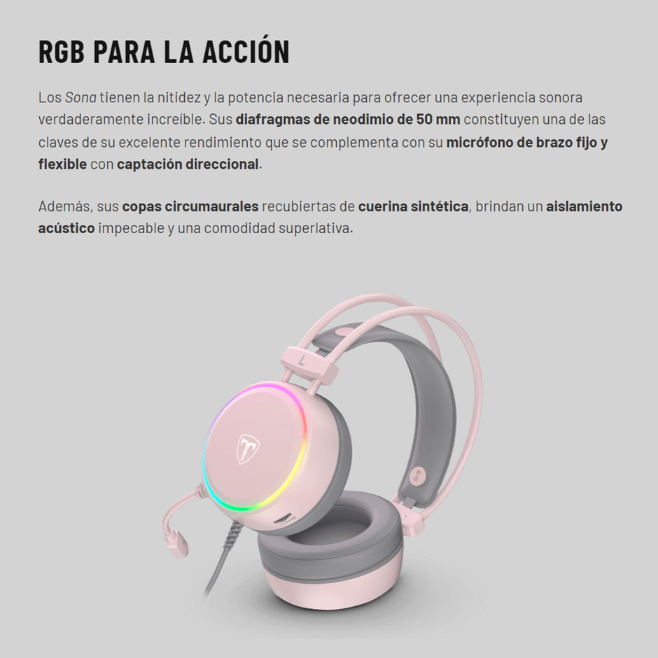 T-Dagger Sona T-RGH304: Diadema Gamer RGB con Sonido 7.1 Virtual