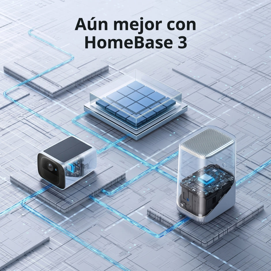 Cámara de Seguridad Eufy SoloCam S220 Solar 2K con IA Detección Humana Vision Nocturna IP67 WiFi