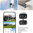 Cámara Seguridad WiFi TP-Link Tapo C246D Doble Lente 2K Exterior IP65 Visión Nocturna Color Alertas IA + Micro SD 128GB