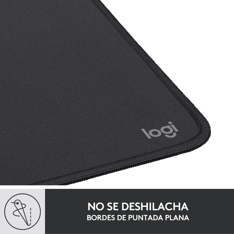 Pad Mouse Logitech Studio Series, Cómodo Deslizamiento Suave Negro