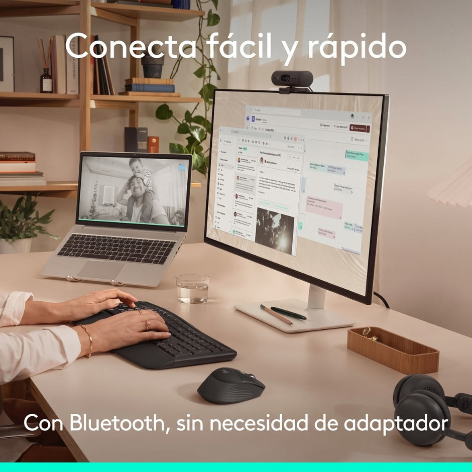 Mouse Inalámbrico Logitech Signature Comfort Plus M850 L Multidispositivo Bluetooth SmartWheel  - Grafito