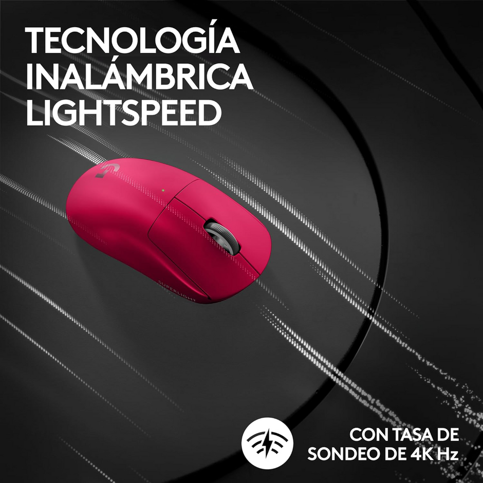 Mouse Gamer Inalámbrico Logitech G Pro X Superlight 2c, Rosa
