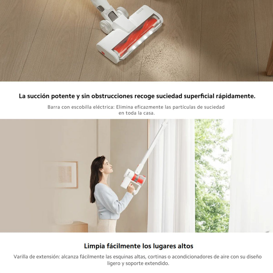 Aspiradora Inalámbrica Xiaomi Vacuum G20 Lite 18000Pa LED Detección Polvo Filtración 99.9% Hasta 45min