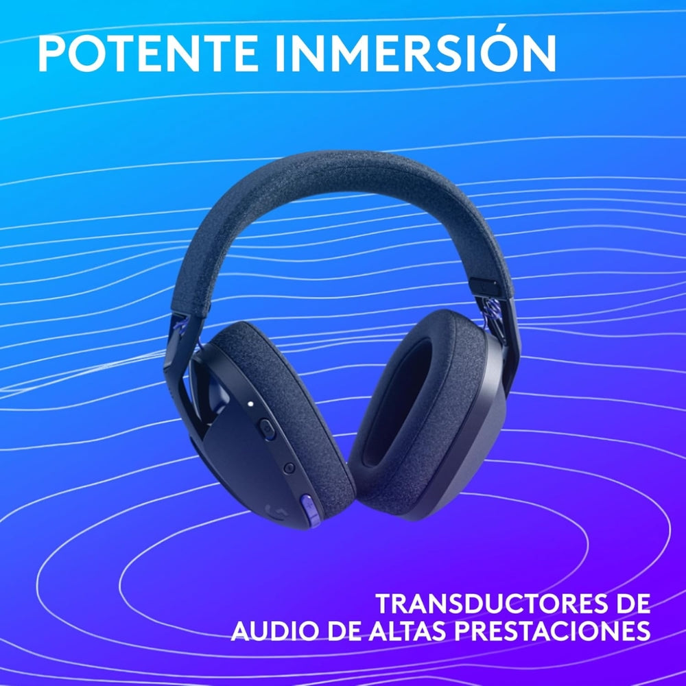 Audífonos Diadema Gamer Inalámbrica Logitech G321 LIGHTSPEED Bluetooth Flip-to-Mute PC/PS5/Switch - Negro