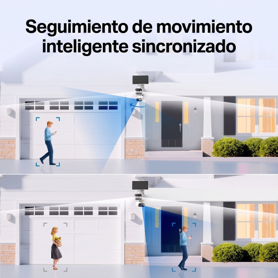 Cámara de Seguridad Wi-Fi TP-Link Tapo C645D Kit Doble Lente 2K Pan/Tilt 360° Solar Batería 10000mAh IP65