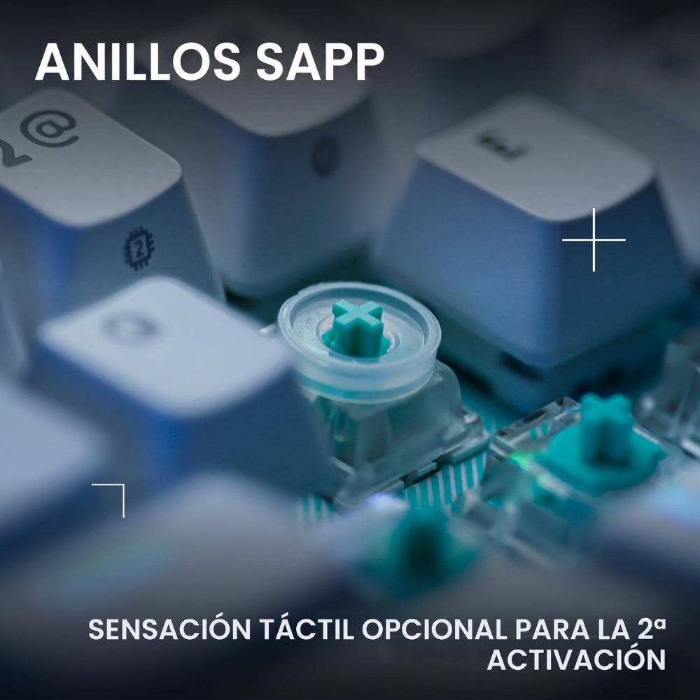 Teclado Gamer Mecanico Logitech G512 X 75 Switch Tactil + Reposamuñecas Logitech Palm Rest - Blanco