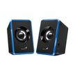 Parlantes USB Genius SP-U125 Sonido Estéreo 3W y Control de Volumen con Entrada 3.5mm - Negro/Azul