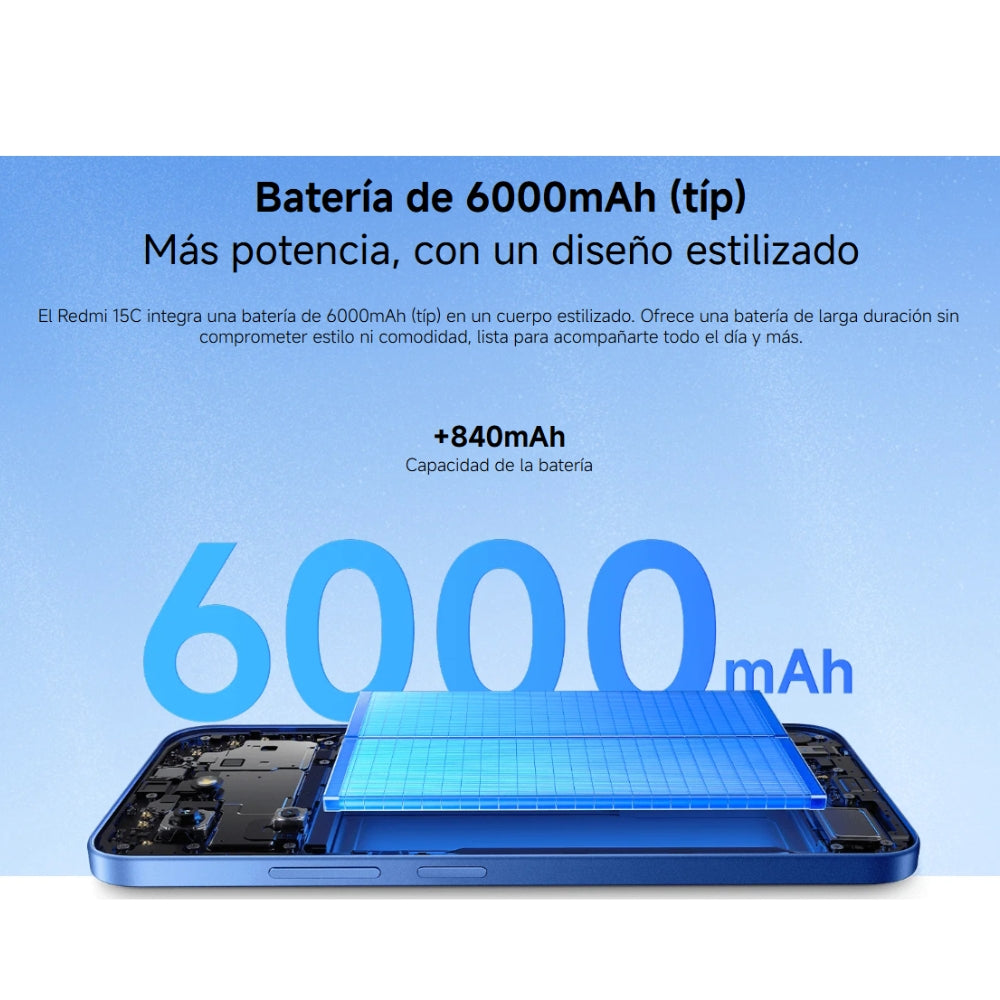 Celular Xiaomi Redmi 15c Dual Sim 4g 128gb/4gb 6.9' 50mp Azul