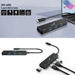 Hub Usb 3.0 Genius Uh-400 De 4 Puertos Color Negro