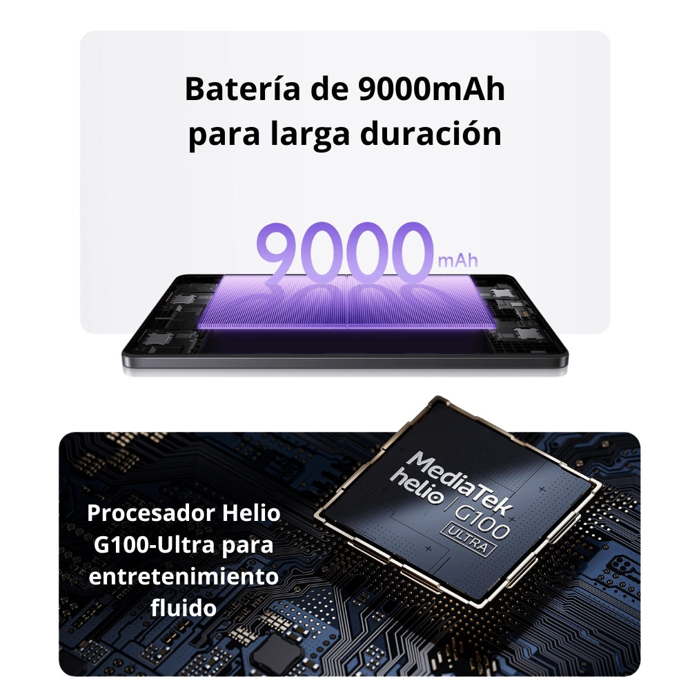 Tablet Xiaomi Redmi Pad 2 Wi-Fi IPS 11” 2.5K 90Hz Helio G100 128GB/4GB Audio Dolby Atmos® 9000mAh - Gris