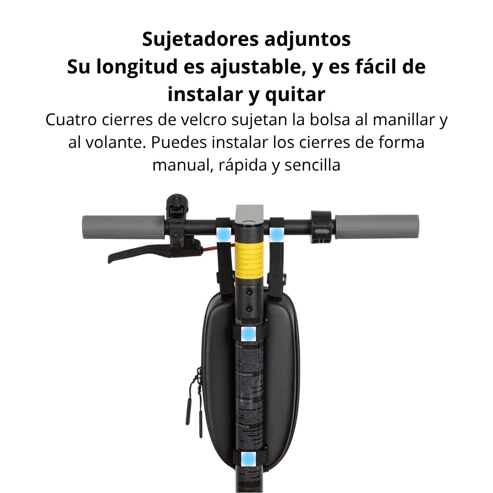 Bolso Xiaomi para Scooter Eléctrico Diseño Rígido Compartimentos Múltiples y Protección contra Golpes - Negro