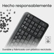 Teclado Bluetooth Inalámbrico Logitech K250 Compacto, Blanco