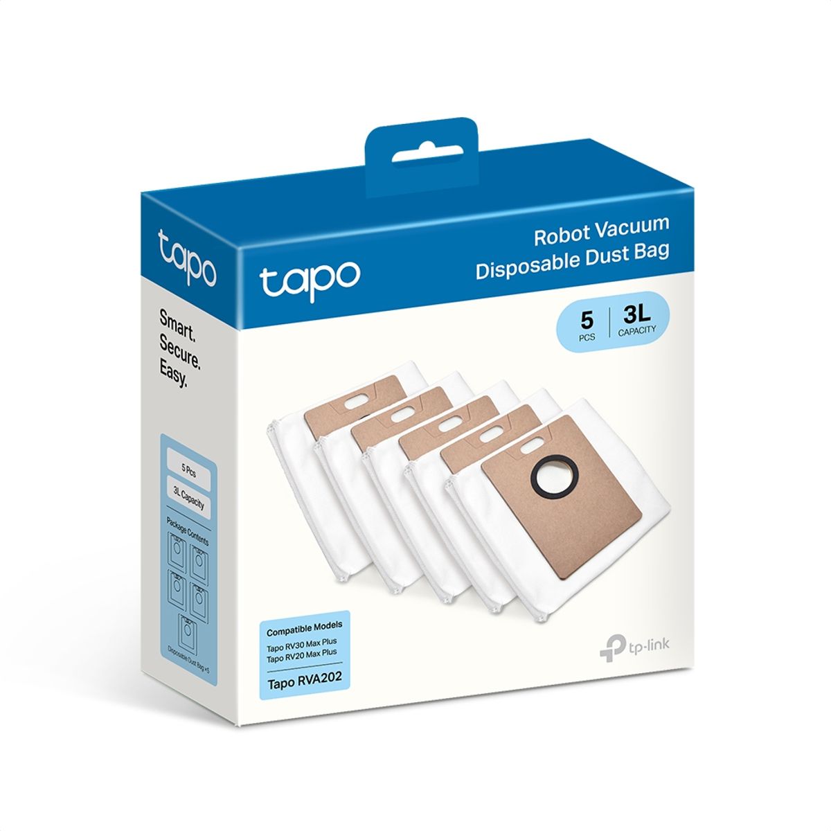 Tp-link Tapo Rva202 Bolsa Polvo Desechable Para Vaciado 5und