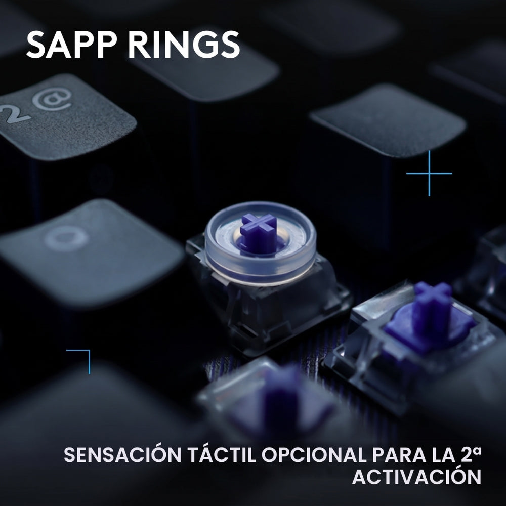 Teclado Gamer Mecanico Logitech G512 X 75 Switch Tactil + Reposamuñecas Logitech Palm Rest - Negro