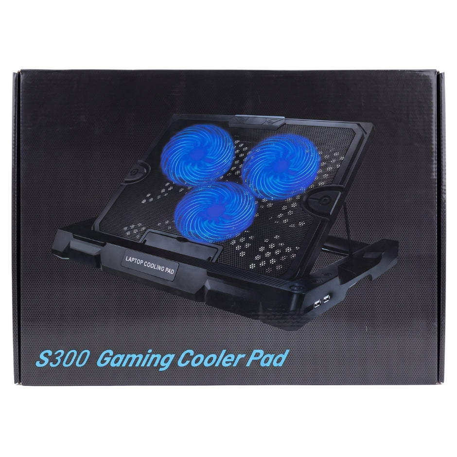 Base Refrigerante Gaming Cooler Pad S300 con 3 Ventiladores LED y 2 Puertos USB para Laptop 17
