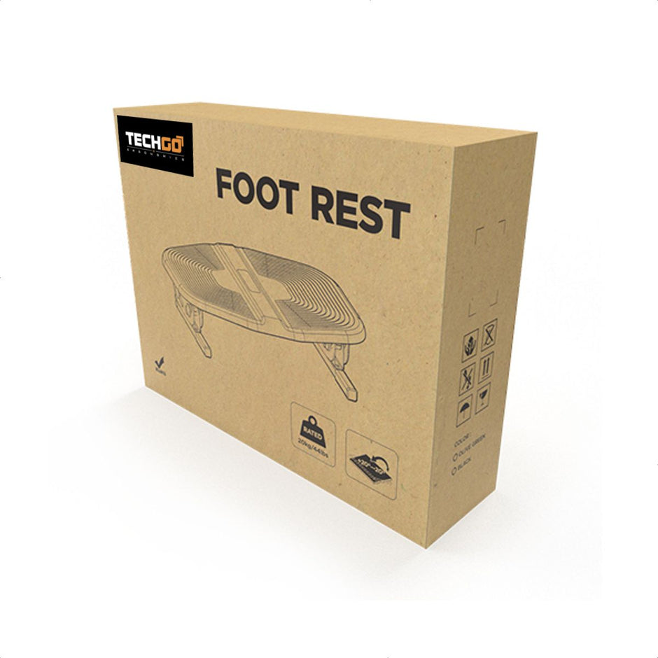 Descansapiés Ergonómico Superficie Basculante, Techgo Bdp-01