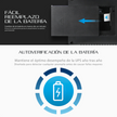 UPS Interactiva Forza HT-650LCD de 650VA/390W con 12 Tomas + 2 USB