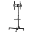 Soporte Móvil con Ruedas para TV de 32'' a 55'' TechGo SPR-6403 hasta 35kg + 1 Repisa