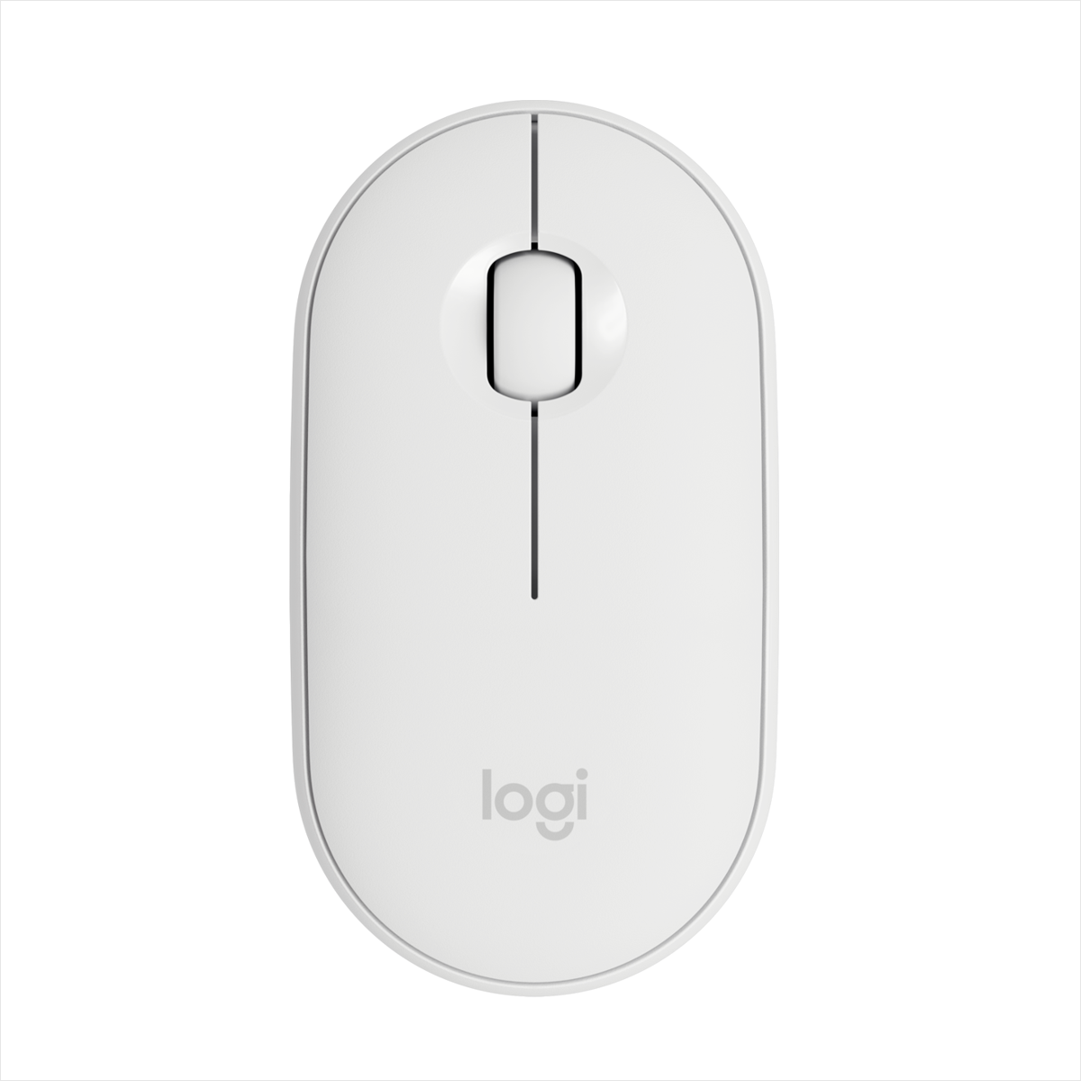 Mouse Inalámbrico Multdispositivo Bluetooth Logitech Pebble M350 - Blanco