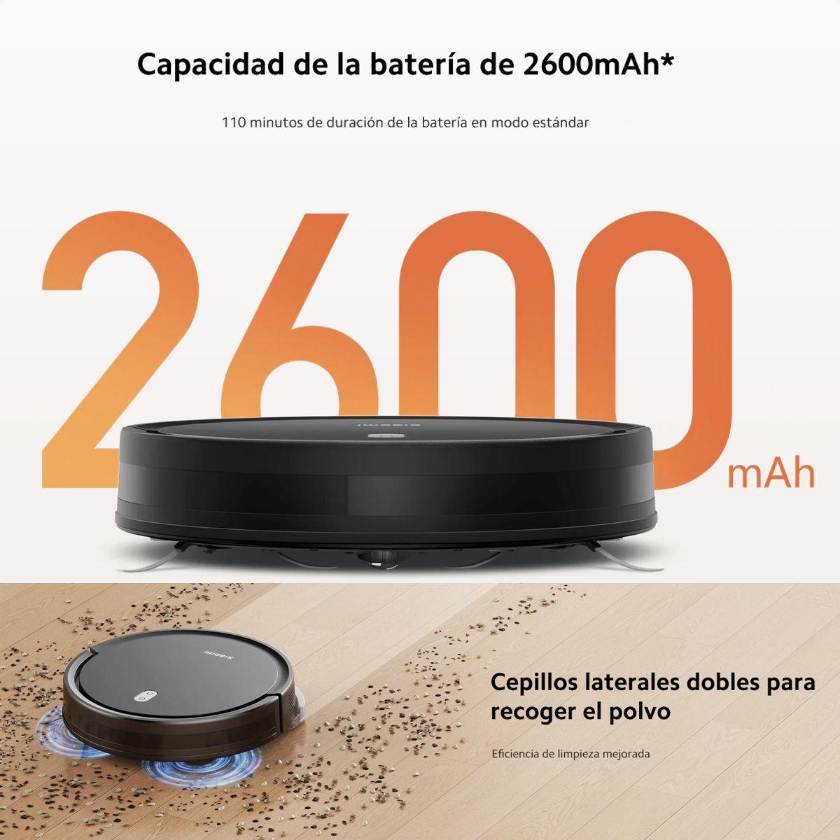 Robot Aspiradora Xiaomi Vacuum E5 Barre Aspira Trapea 3en1 App Mi Home Alexa Google