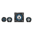 Sistema De Sonido Gamer Genius SW-G2.1 1000 26W Luz Led Azul - Negro