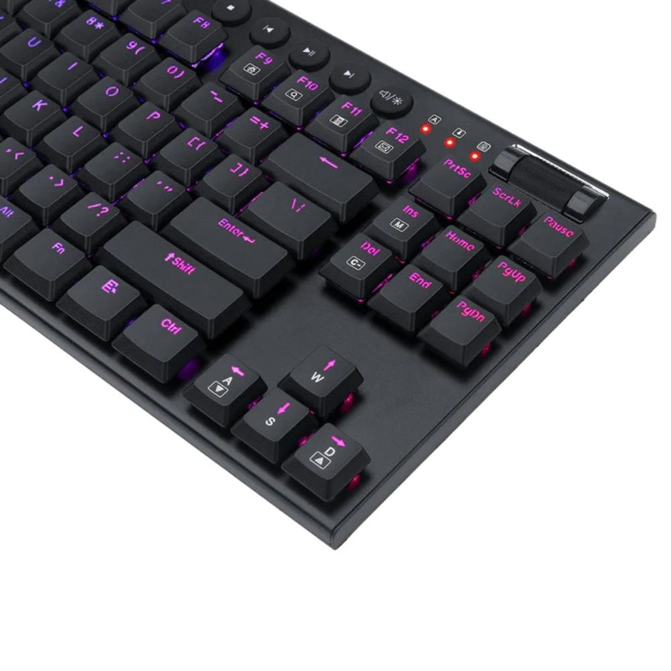 Teclado Gamer Mecanico Redragon Horus TKL Alambrico Bajo Perfil Switch Red - Negro