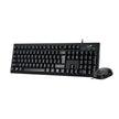 Combo Teclado Multimedia y Mouse Optico Genius KM-100SE AI Copilot - Negro