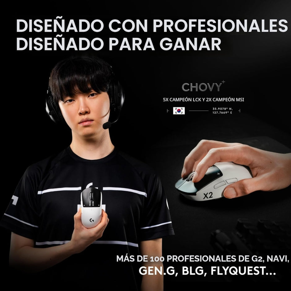 Mouse Gamer Logitech G Pro X2 Superstrike Lightspeed