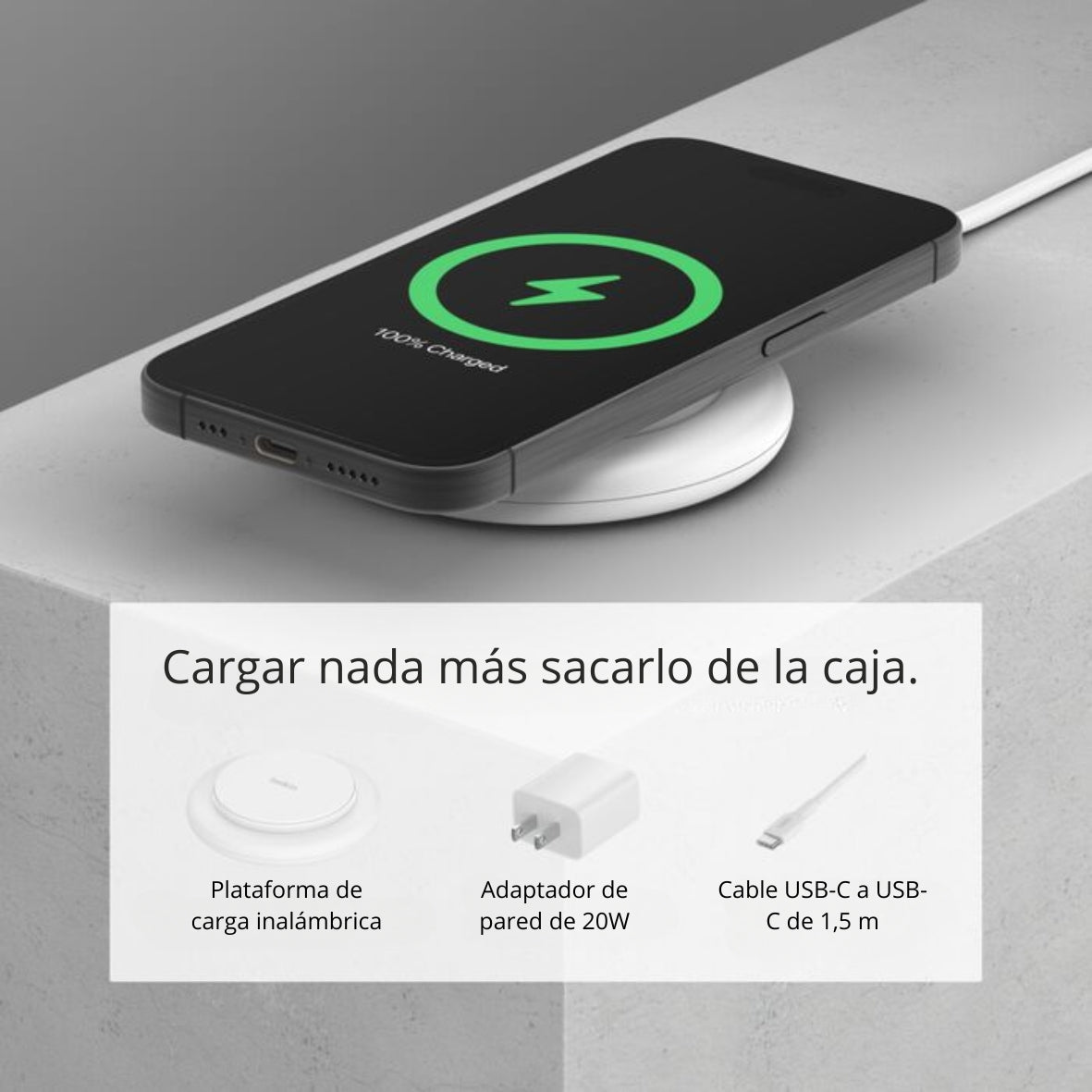 Base De Carga Inalámbrica Qi2 Magsafe Belkin Boostcharge 15w