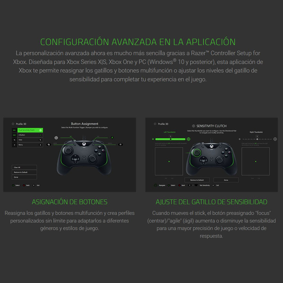 Control Razer Wolverine V2 Pro con Cable para Xbox con Botones Mecánicos y HyperTrigger
