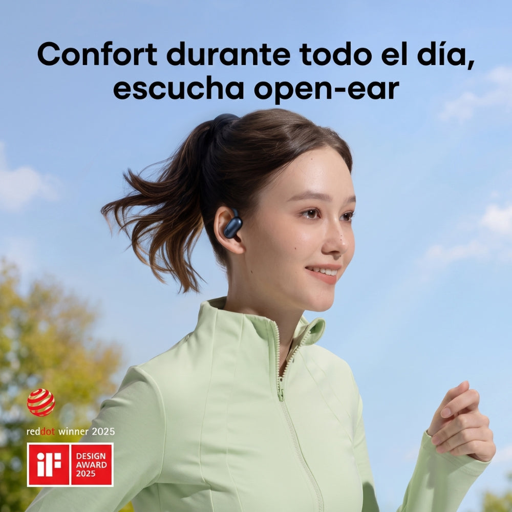 Audífonos Inalámbricos Soundcore AeroFit 2 Open-Ear Bluetooth 5.4 IP55 Hasta 42H con LDAC - Azul