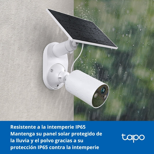 Panel Solar Tp-link Tapo A201, para Cámara con Batería Recargable, Proteccion IP65, Cable de 4 Metros