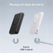 Batería Magnética Power Bank Anker MagGo 622 MagSafe 5000mAh Soporte Plegable USB-C iPhone - Blanco