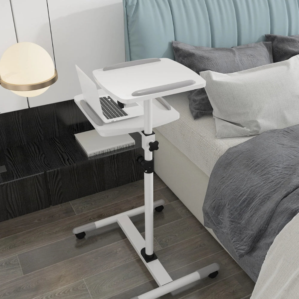 Soporte Móvil con Ruedas para Proyector y Laptop Portátil TechGo SPPR-02 de Altura Ajustable Universal