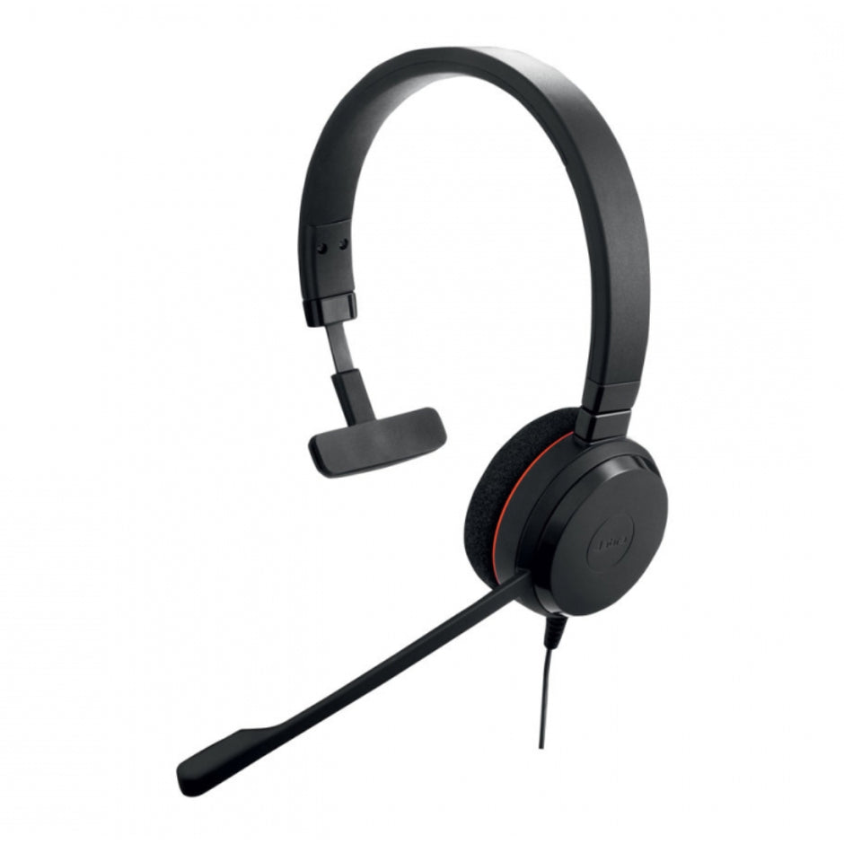 Audífonos Diadema Profesional Jabra Evolve 20 MS Monoaural USB-C/A Micrófono Control Volumen Call Center