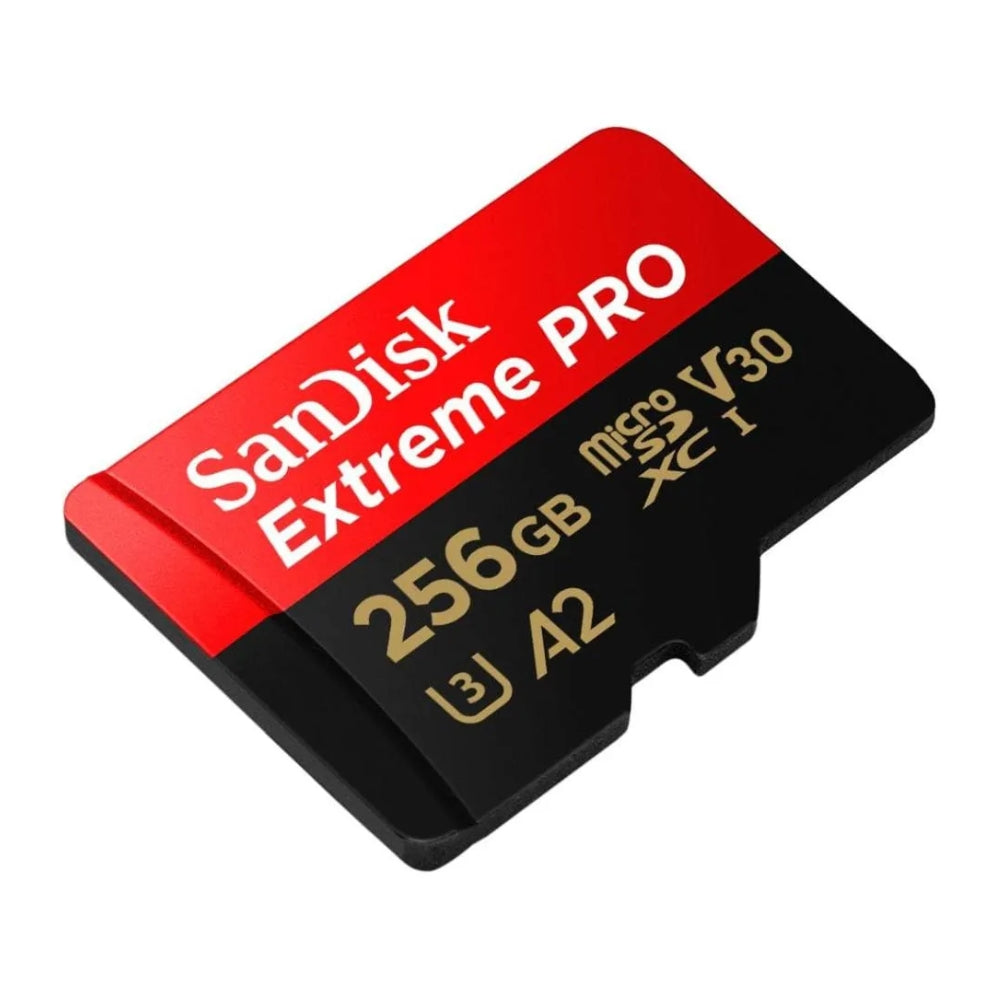 Memoria Micro SD 256GB SanDisk Extreme PRO 200MB/s A2 V30 U3 4K UHD GoPro Drone + Adaptador SD