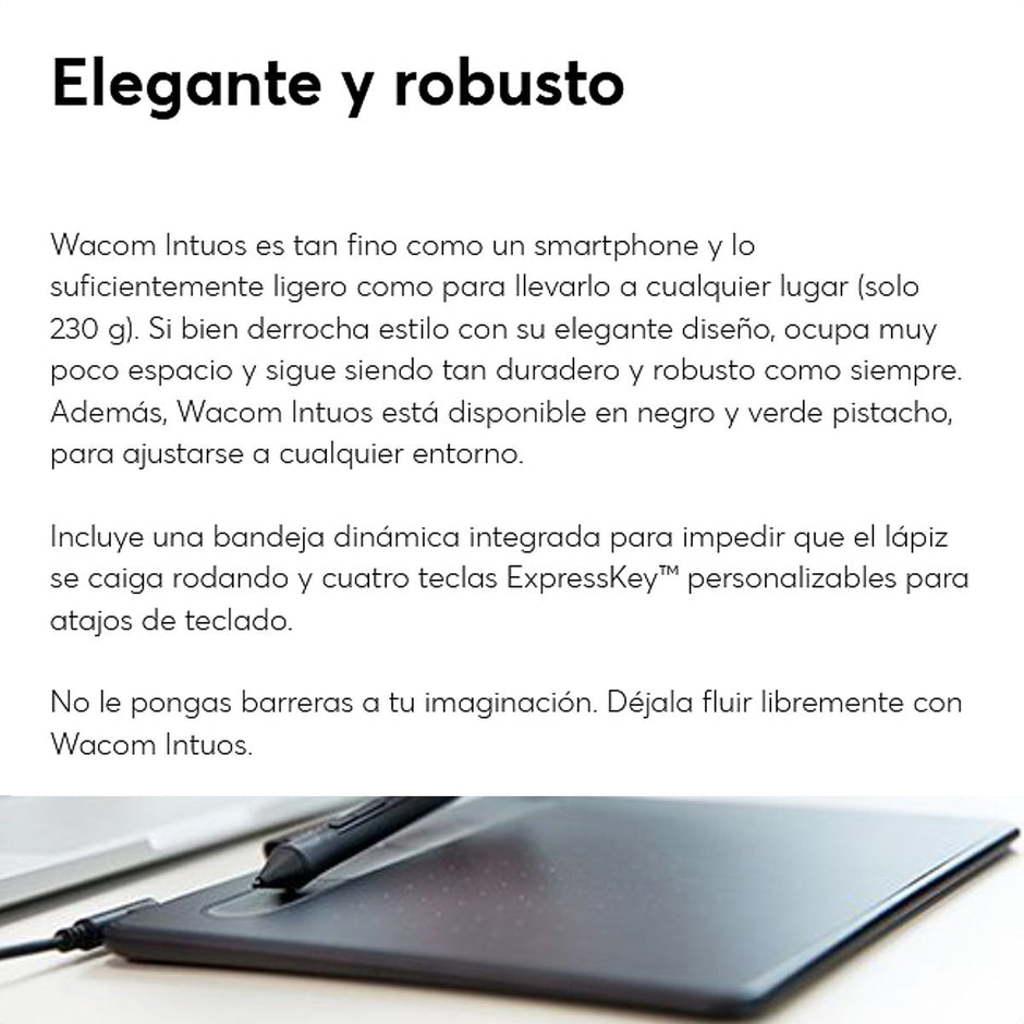 Tabla Digitalizadora Wacom Intuos S Ctl-4100wl Bluetooth Grn