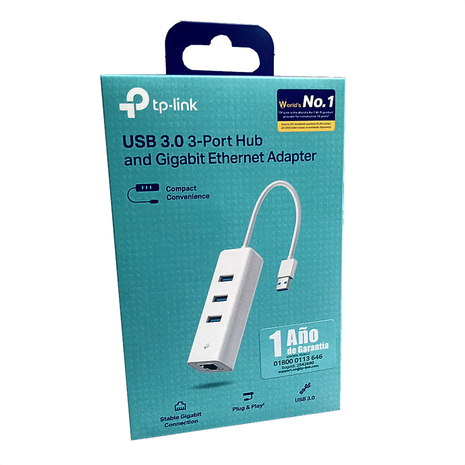 Hub Usb 3.0 2en1: 3 Usb + 1 Ethernet Gigabit, Tp-link Ue330