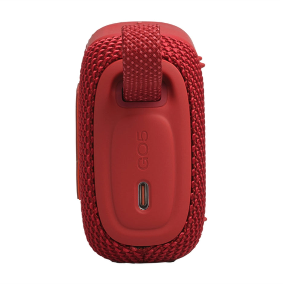 Parlante Bluetooth JBL Go 5 Portátil Sonido Pro Auracast Impermeable IP68 Batería hasta 10h - Rojo