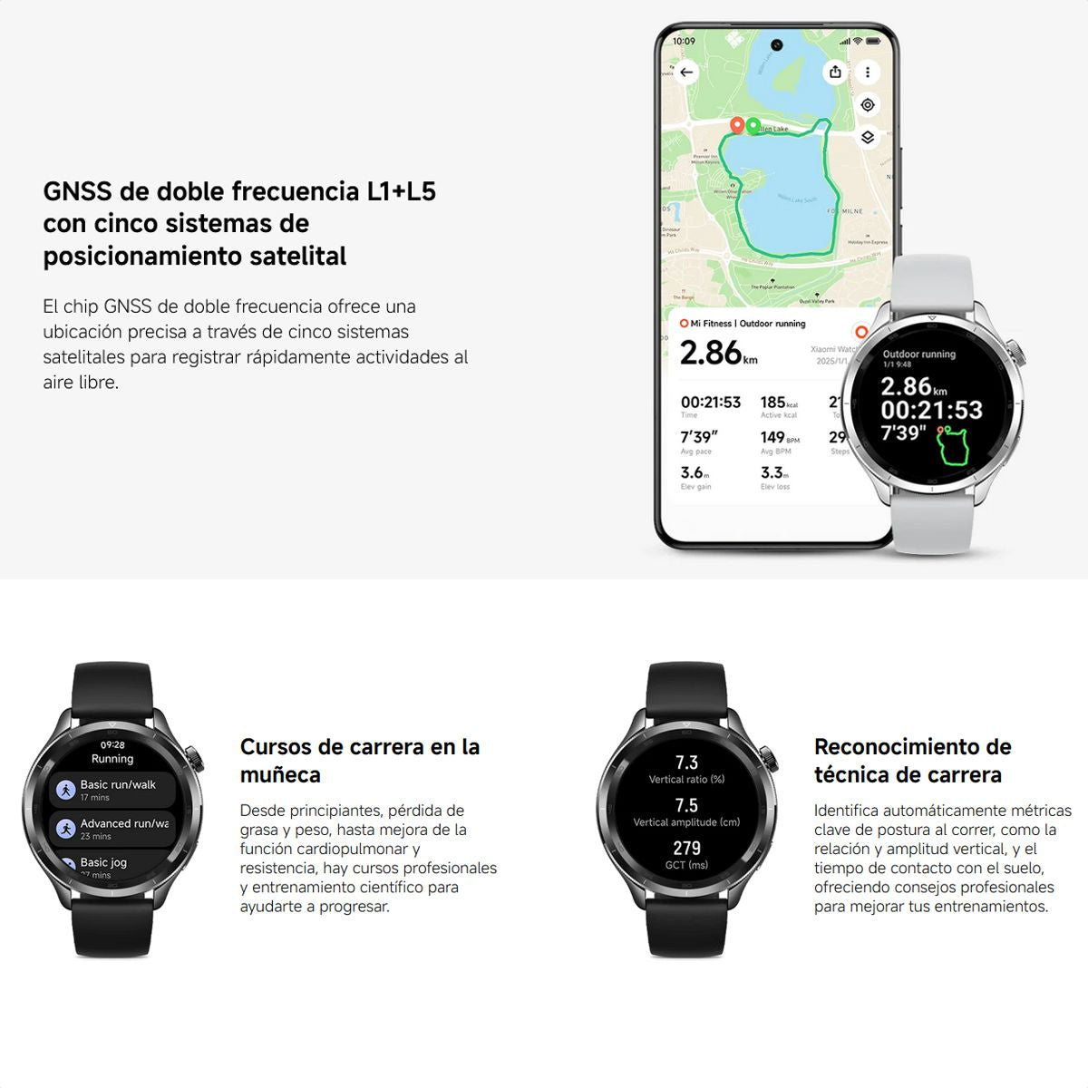 Xiaomi Watch S4 Smartwatch AMOLED 1.43” con Monitoreo de Salud, 150+ Modos Deportivos y Batería de 15 Días, Silver