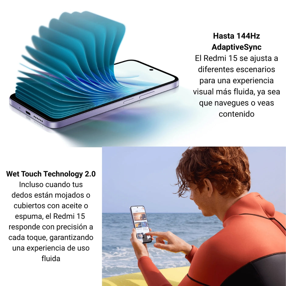 Celular Xiaomi Redmi 15 Dual SIM Pantalla 6.9