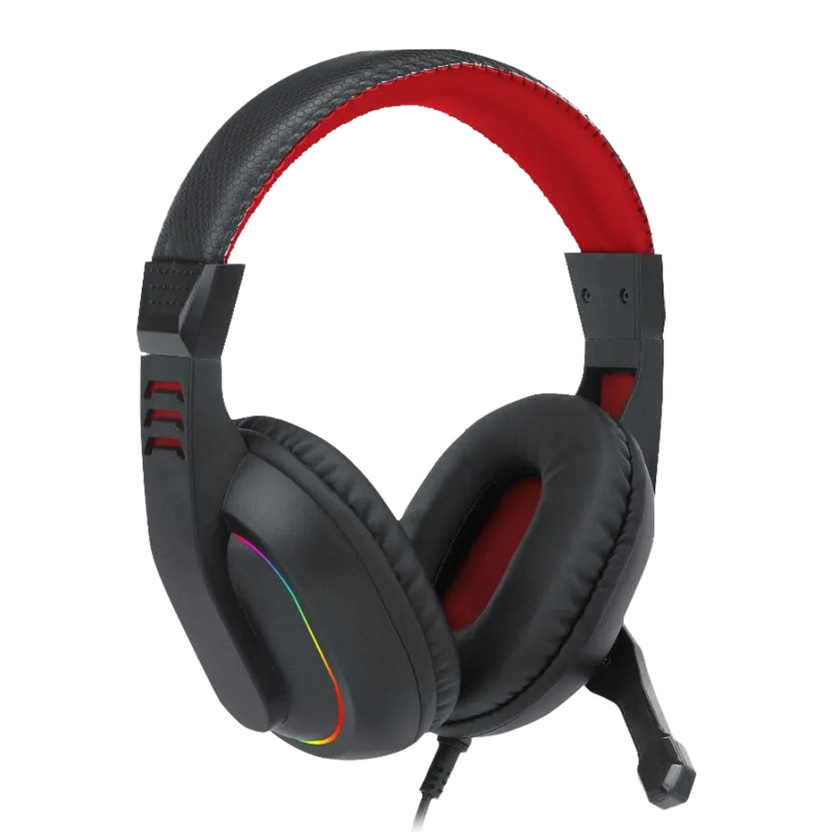 Audífonos Diadema Gamer Redragon H120 Ares RGB Micrófono Abatible Control de Volumen Conector 3.5mm USB