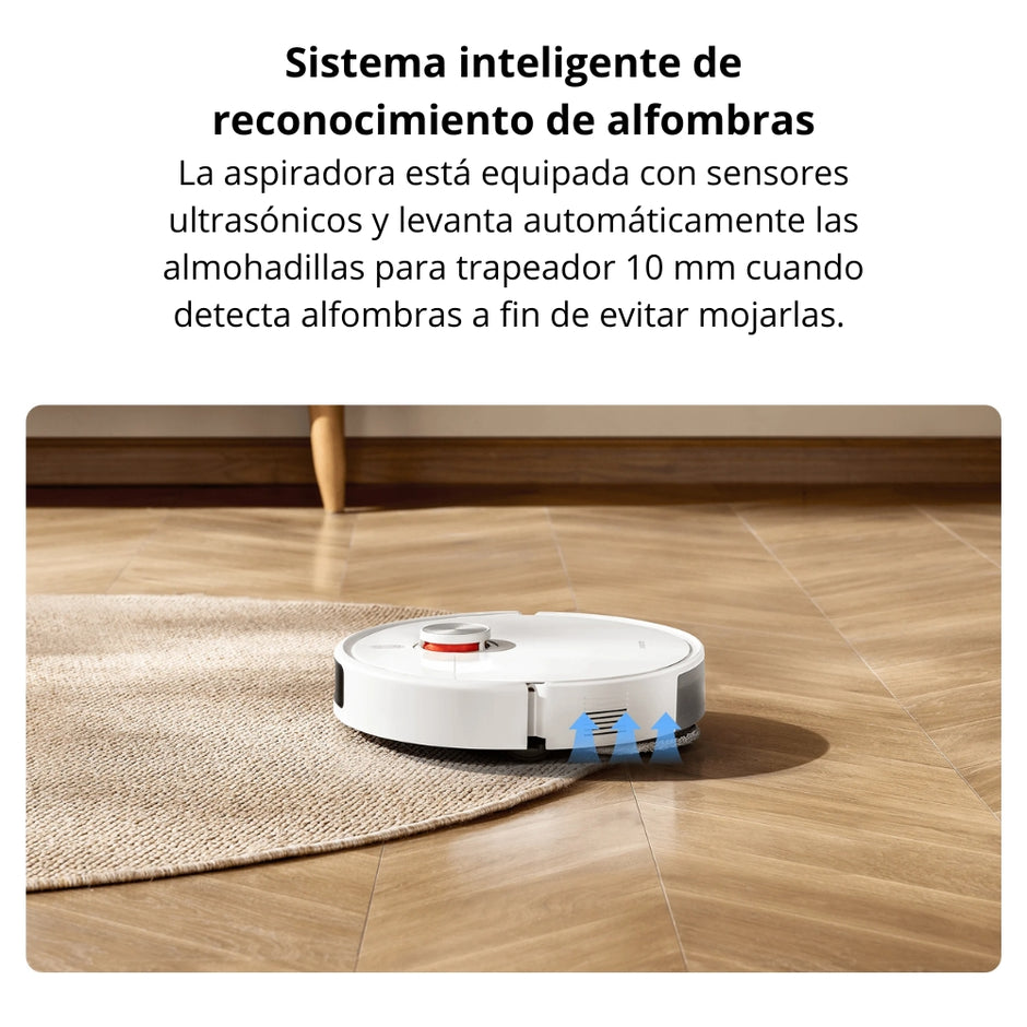 Robot Aspiradora Trapeadora Xiaomi S40 Pro 15000Pa Base Omni Secado Aire AI - Blanco