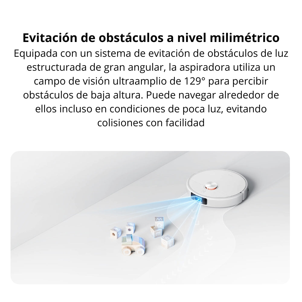 Aspiradora Robot Xiaomi H50 Pro 15000Pa Trapeado Brazos Extensibles Anti-Enredos Base Autovaciado 5200mAh