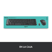 Combo Teclado y Mouse Inalámbrico Logitech MK220 + Alfombrilla Mouse Pad XXL 80x30cm